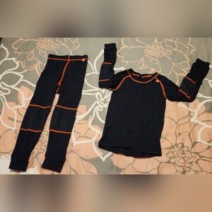 Helly Hansen Graphic Lifa Merino Base Layer Set Kids Size 128/8